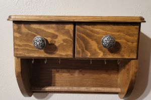 a picture of a wall mounted jewelry box I make