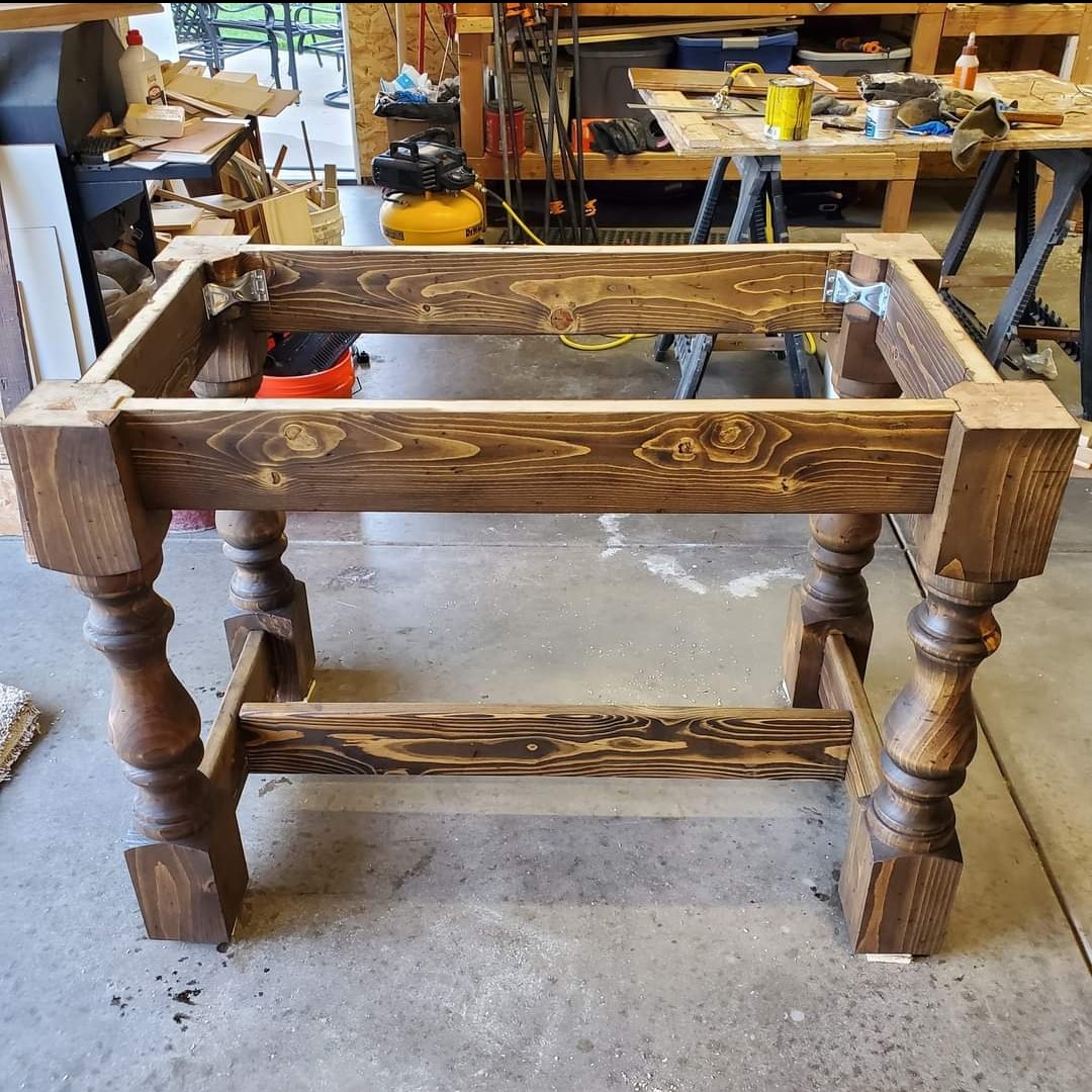 a diningroom table base